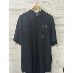Harley Davidson Men's Performance Button Up Size 2XL